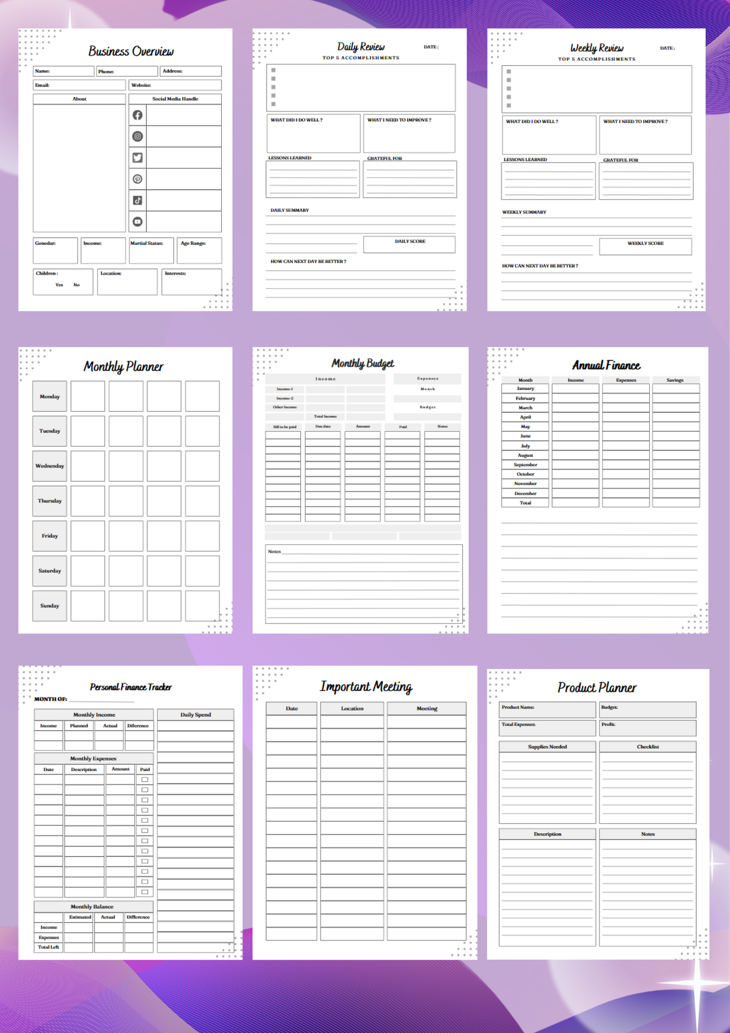 Small Business Planner